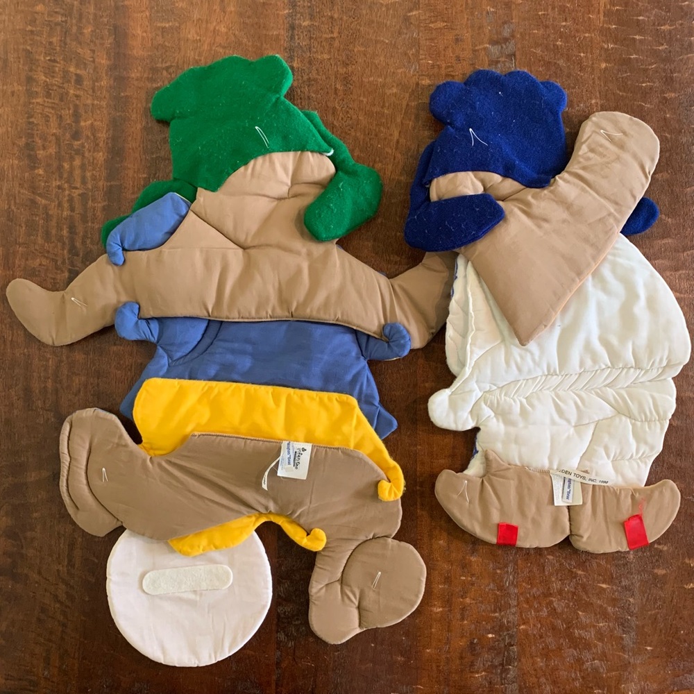 VTG Infantino Eden Toys Paddington Bear 🐻 2pc Sports ⚽️ ⚾️ Theme Wall Decor - Picture 10 of 10